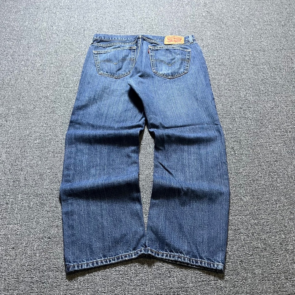 Levi's 559 Relaxed Straight Jeans 34x30 Blue Faded Denim Streetwear Skater